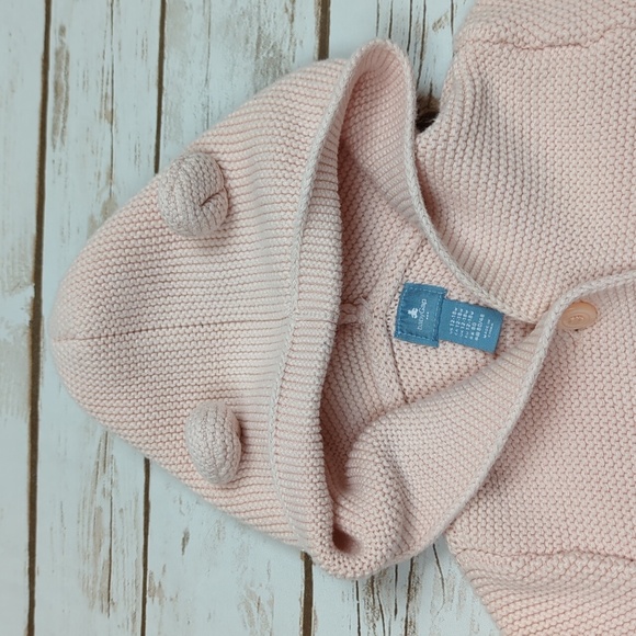 Baby Gap Pink Knit Bear Jacket 12-18M - Picture 3 of 6